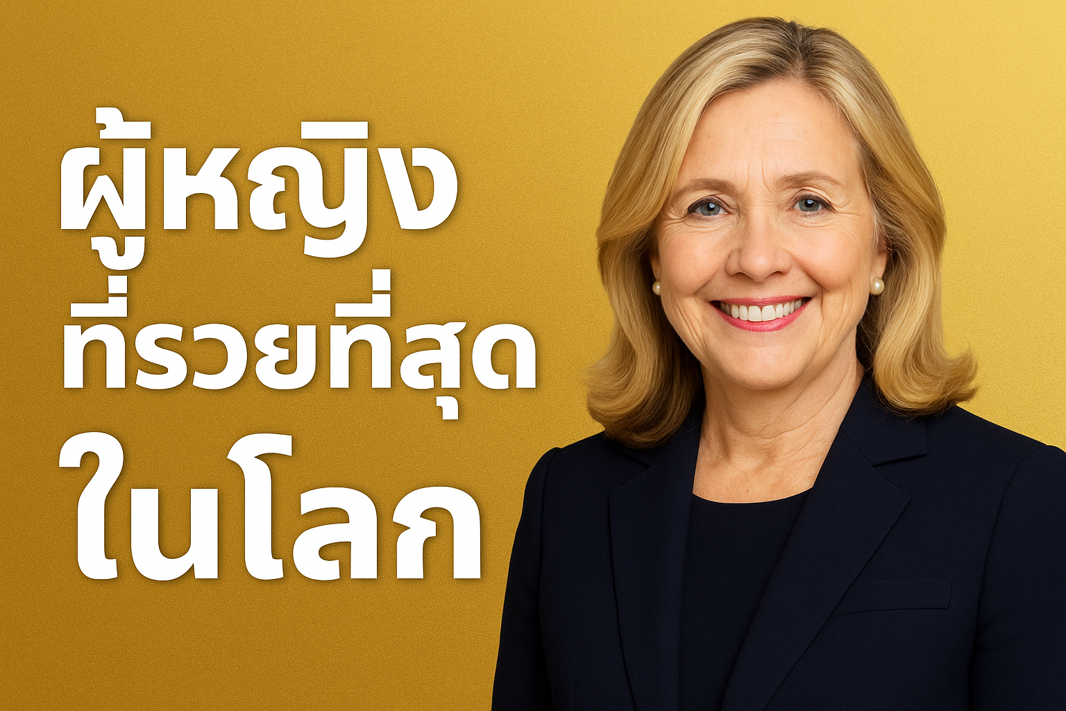 ผู้หญิงที่รวยที่สุดในโลก