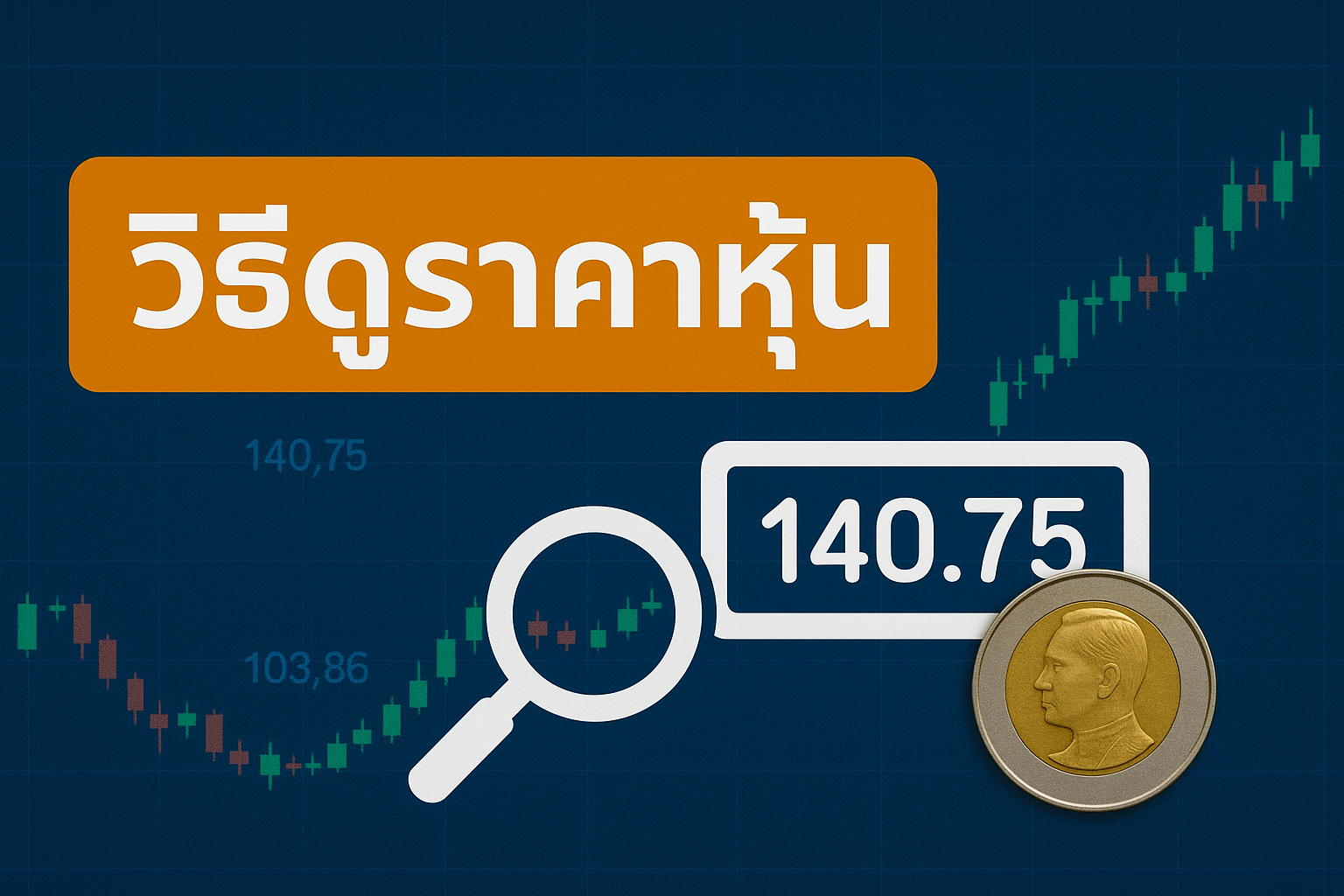 วิธีดูราคาหุ้น