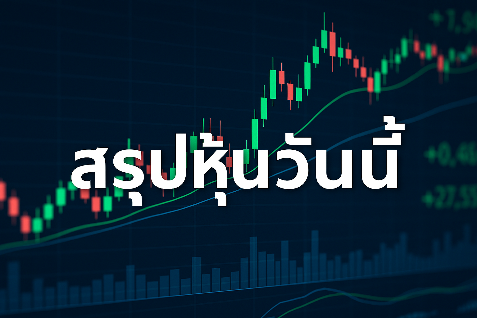 สรุปหุ้นวันนี้