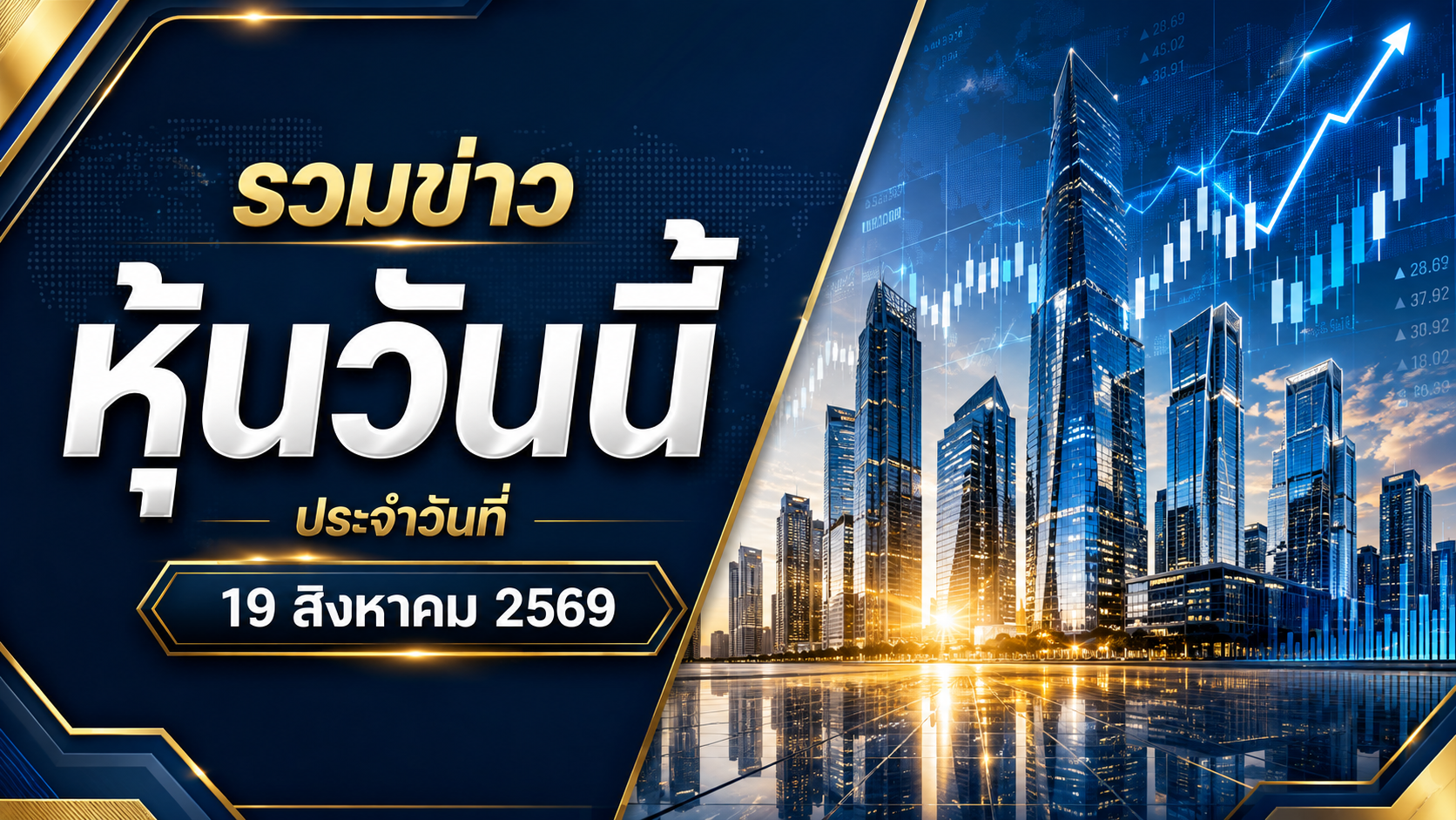 รวมข่าวหุ้นวันนี้ 19 สิงหาคม 2569